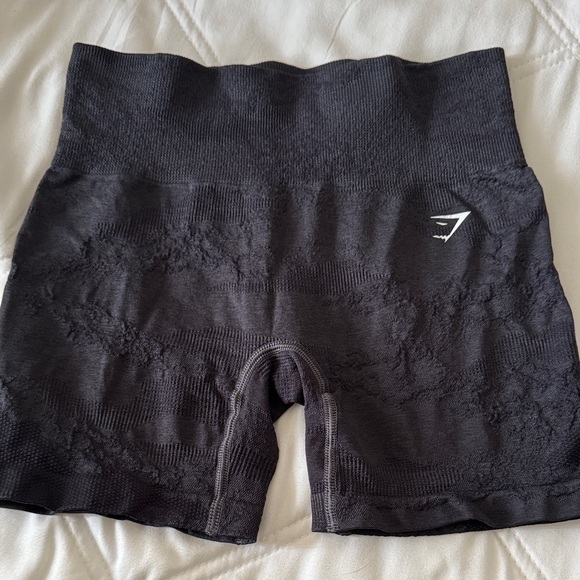 Gymshark Charcoal Seamless Bike Shorts - Picture 1 of 3